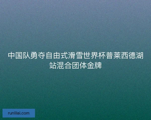 中国队勇夺自由式滑雪世界杯普莱西德湖站混合团体金牌 中国队勇夺自由式滑雪世界杯普莱西德湖站混合团体金牌